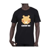 Bidoof Gnaw On Black Relaxed Fit Crew Neck T-Shirt - Adult