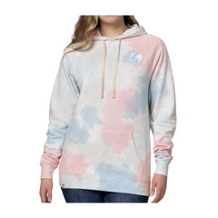 Dragonite & Friends Pokémon Take Flight Pink & Blue Tie-Dye Pullover Hoodie - Adult