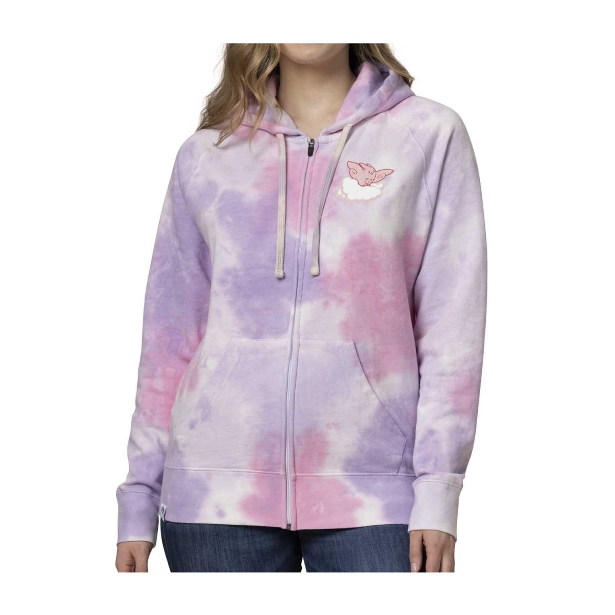 Togekiss & Friends Pokémon Take Flight Pink & Purple Tie-Dye Zip-Up Hoodie - Adult
