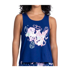 Galarian Ponyta & Sylveon Friendship Navy Tank Top - Women