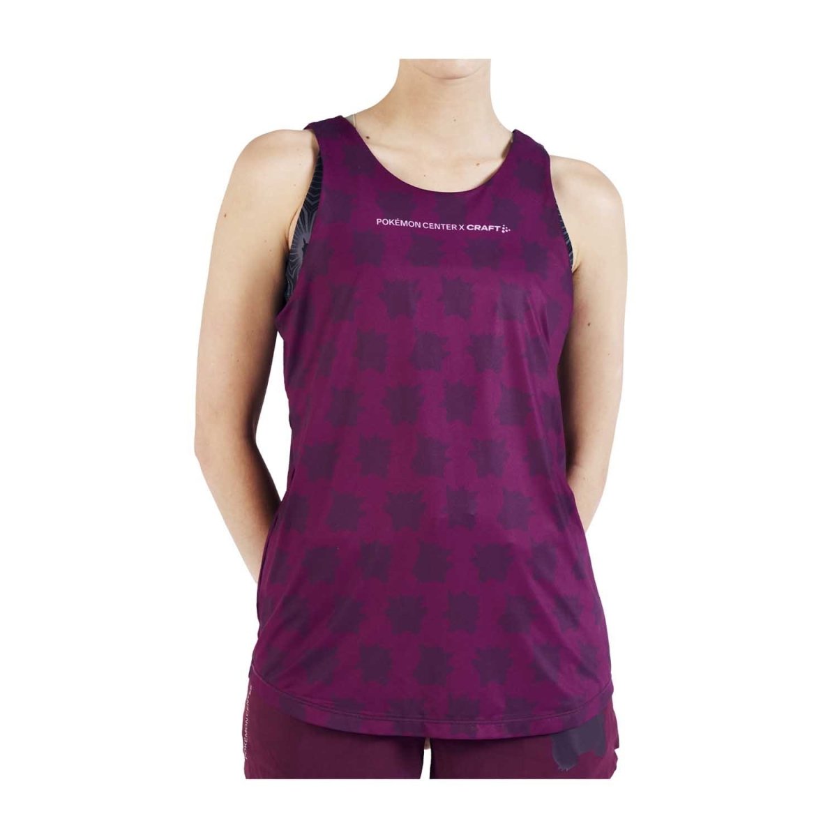 Pokémon Center × Craft: Gengar Faun Burgundy Open-Back Singlet - Women