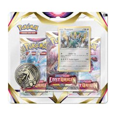 Pokémon TCG: Sword & Shield-Lost Origin 3 Booster Packs, Coin & Regigigas Promo Card