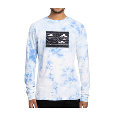 Dragonite Pokémon Take Flight Blue Tie-Dye Fitted Long-Sleeve T-Shirt - Adult