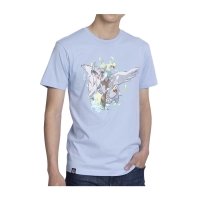 N Pokémon Trainers Light Blue Relaxed Fit Crew Neck T-Shirt - Adult