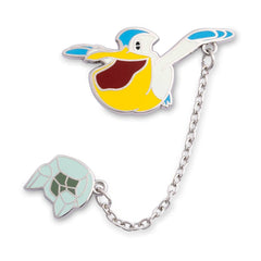 Pelipper with Damp Rock Pokémon Held Item Pin