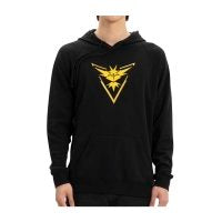 Pokémon GO Teams: Team Instinct Embroidered Black Fitted Pullover Hoodie - Adult