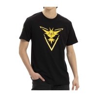 Pokémon GO Teams: Team Instinct Black Relaxed Fit Crew Neck T-Shirt - Adult