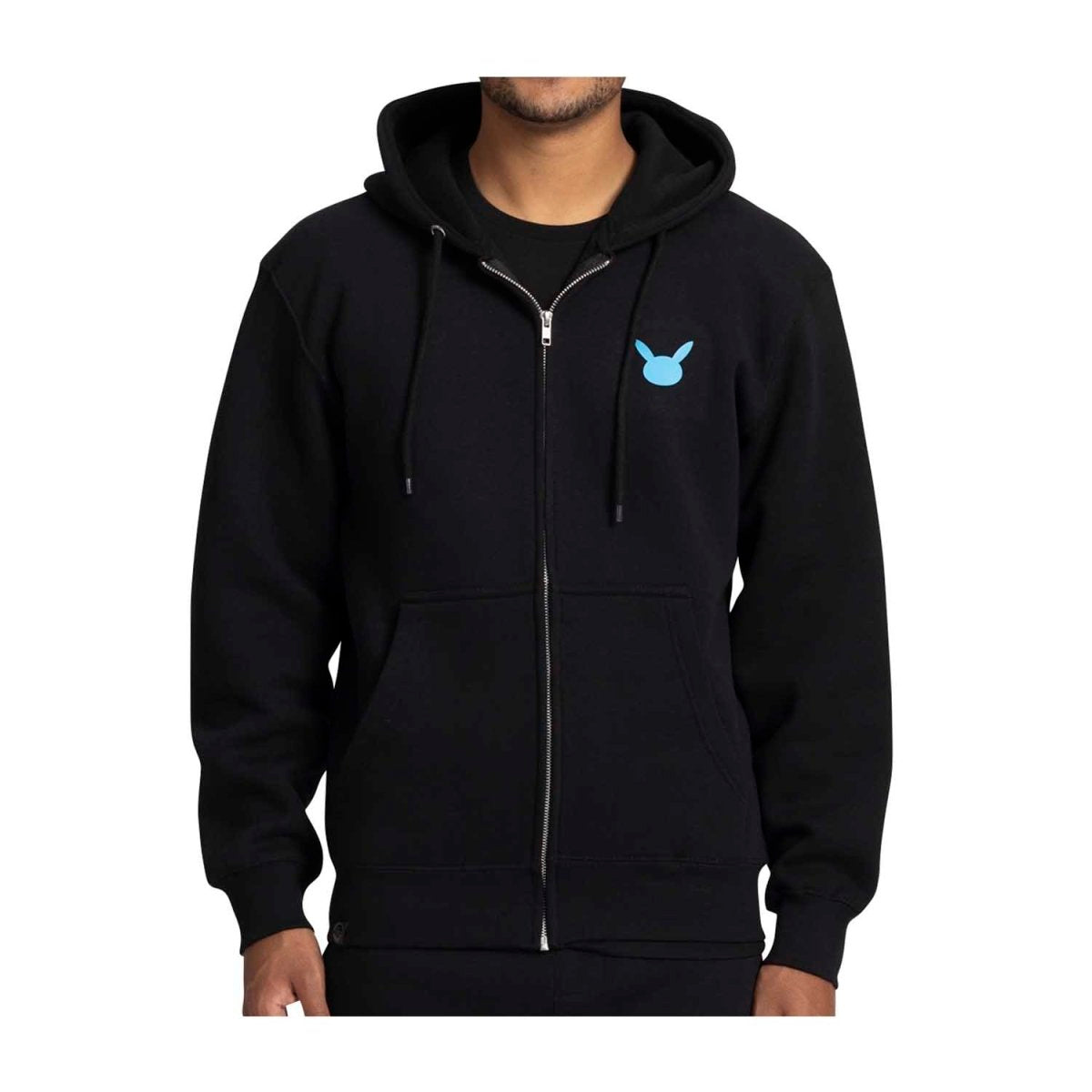 Pikachu Neon Pokémon Active Black, Pink & Blue Midweight Zip-Up Hoodie - Adult