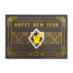 Pikachu Grand New Year Pokémon Pin & Greeting Card