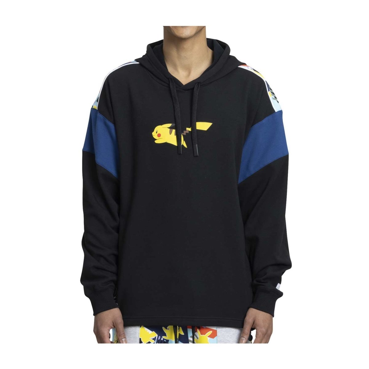 Pikachu Mix Pokémon Lounge Black Pullover Hoodie - Adult