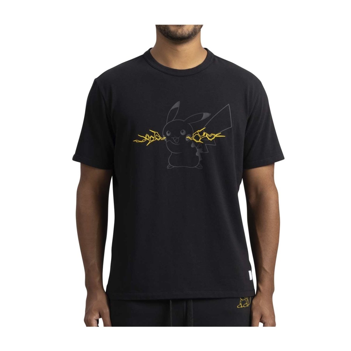 Pikachu Pokémon Lounge Black T-Shirt - Men
