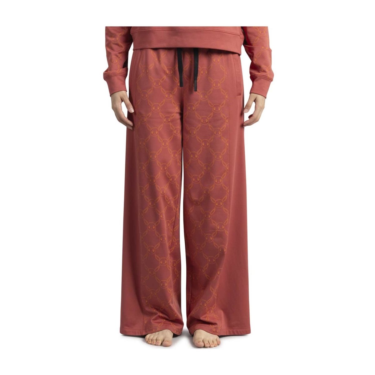 Eevee Pokémon Lounge Red Wide-Leg Pants - Women