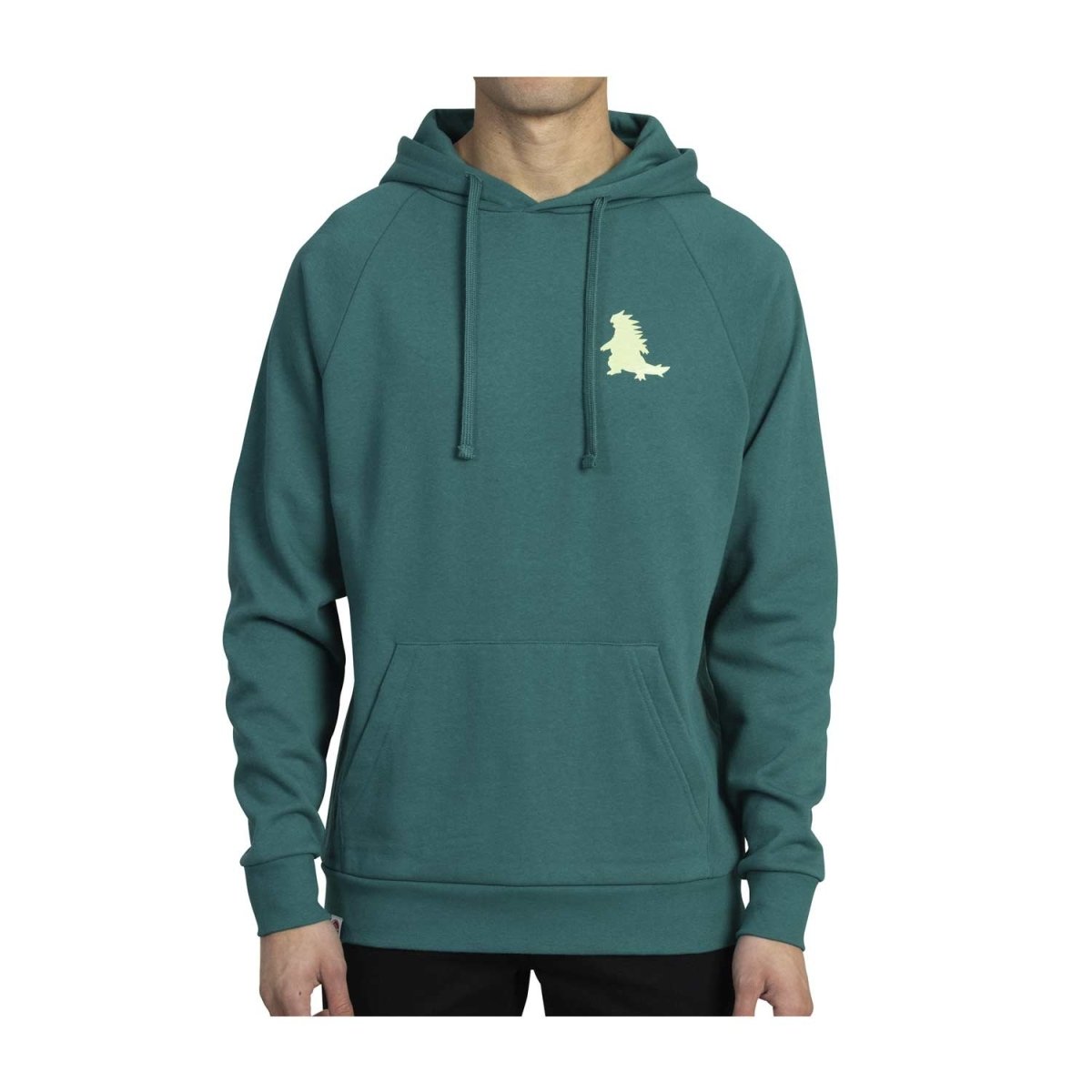 Tyranitar Powerhouse Pokémon Sleek Green Pullover Hoodie - Adult