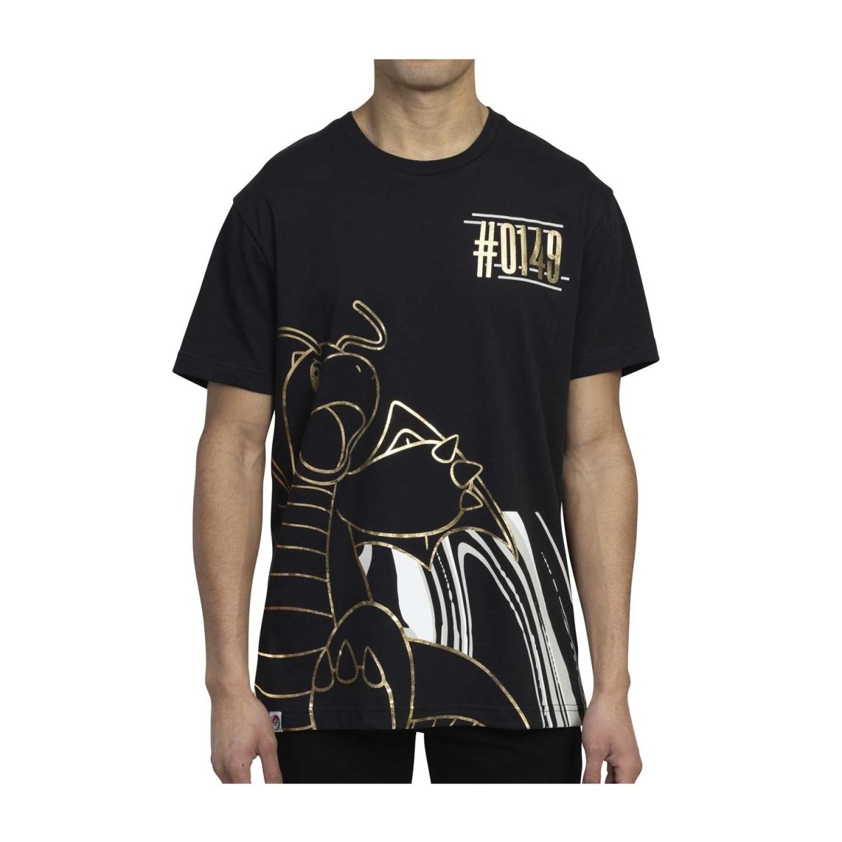 Dragonite Powerhouse Pokémon Sleek Black T-Shirt - Adult