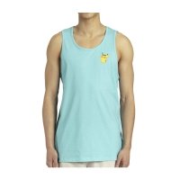Pikachu Pokémon Tropical Turquoise Fitted Tank Top - Men